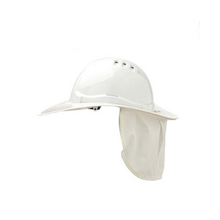 V6 Hard Hat Plastic Brim - White - One Size