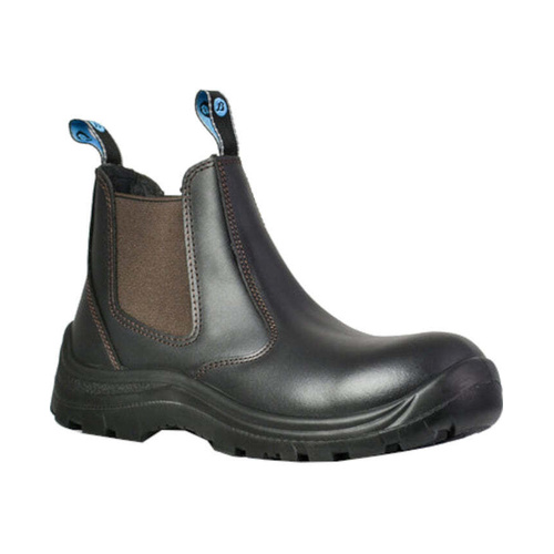 WORKWEAR, SAFETY & CORPORATE CLOTHING SPECIALISTS  - Mates - Bushman NS - Black Leather Slip On Non-Safety Boot