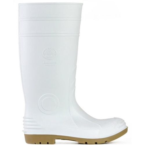 WORKWEAR, SAFETY & CORPORATE CLOTHING SPECIALISTS  - Jobmaster 2 Gumboots - White / Gristle PVC 400mm Non Safety Gumboot