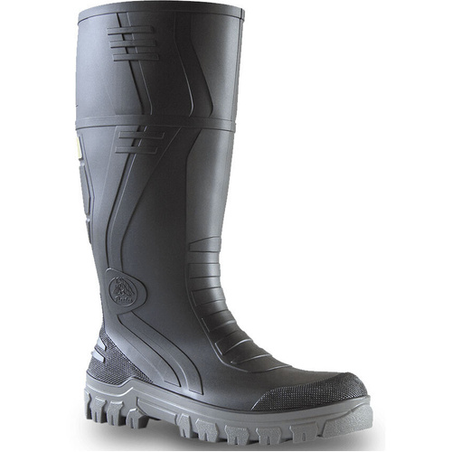 WORKWEAR, SAFETY & CORPORATE CLOTHING SPECIALISTS  - Jobmaster 3 Gumboots - Grey 400Mm Pvc 400Mm Safety Toe / Midsole Gumboot