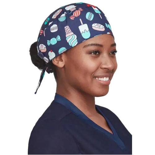 WORKWEAR, SAFETY & CORPORATE CLOTHING SPECIALISTS  - Printed Unisex Scrub Cap