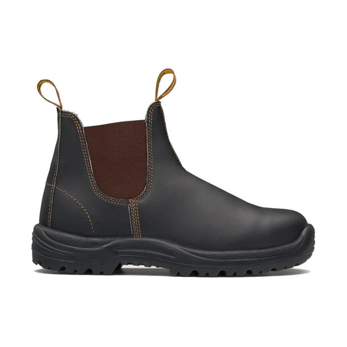 WORKWEAR, SAFETY & CORPORATE CLOTHING SPECIALISTS  - Brown premium oil tanned leather elastic side safety boot