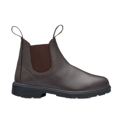 WORKWEAR, SAFETY & CORPORATE CLOTHING SPECIALISTS  - 630 - Worklife - Childrens Non Safety Brown Herringbone Elastic Side Boot - V Cut-Brown-1