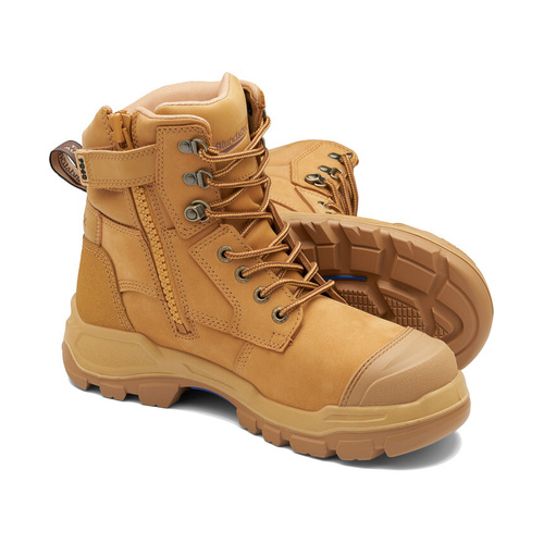 WORKWEAR, SAFETY & CORPORATE CLOTHING SPECIALISTS  - RotoFlex Wheat water-resistant nubuck 150mm zip sided safety boot