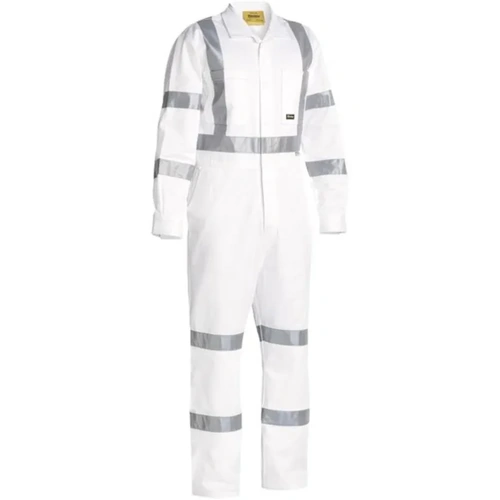 WORKWEAR, SAFETY & CORPORATE CLOTHING SPECIALISTS  - Taped Night Cotton Drill Coverall