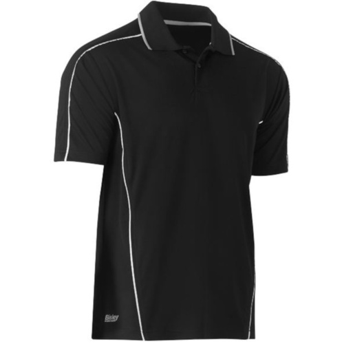 WORKWEAR, SAFETY & CORPORATE CLOTHING SPECIALISTS  - COOL MESH POLO WITH REFLECTIVE PIPING