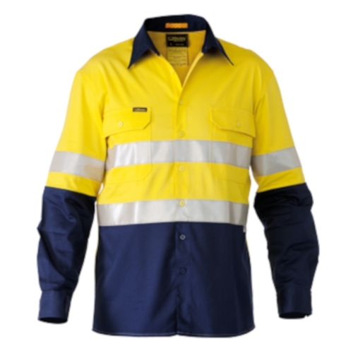 WORKWEAR, SAFETY & CORPORATE CLOTHING SPECIALISTS  - 3M Taped Hi Vis Industrial Cool Vented Shirt - Long Sleeve