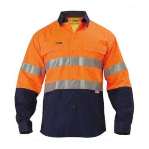 WORKWEAR, SAFETY & CORPORATE CLOTHING SPECIALISTS  - 3M Taped Hi Vis Drill Shirt - Long Sleeve