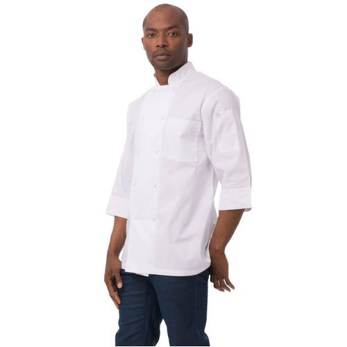 WORKWEAR, SAFETY & CORPORATE CLOTHING SPECIALISTS  - 3/4 Basic Lite Chef Jacket