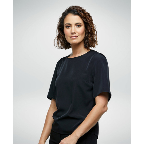 WORKWEAR, SAFETY & CORPORATE CLOTHING SPECIALISTS  - Echo - Loose Fit Blouse-Black-18