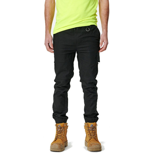 WORKWEAR, SAFETY & CORPORATE CLOTHING SPECIALISTS  - MENS CUFFED ELASTIC PANT