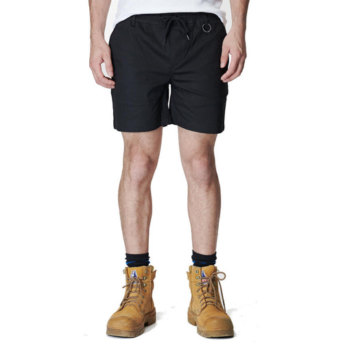 WORKWEAR, SAFETY & CORPORATE CLOTHING SPECIALISTS  - MENS ELASTIC BASIC SHORT