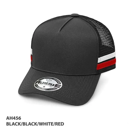 WORKWEAR, SAFETY & CORPORATE CLOTHING SPECIALISTS  - A-Frame Striped Trucker Cap