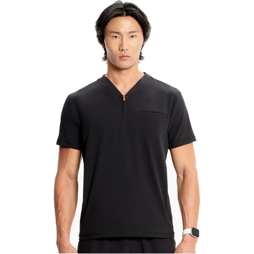 WORKWEAR, SAFETY & CORPORATE CLOTHING SPECIALISTS  - Men's Partial Zip V-Neck Top