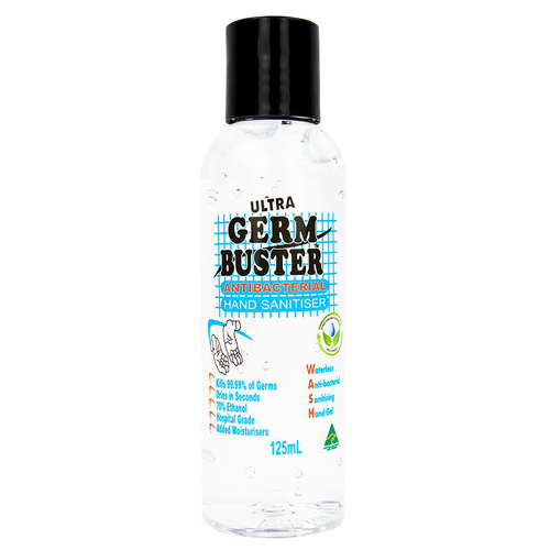 WORKWEAR, SAFETY & CORPORATE CLOTHING SPECIALISTS  - Germ Buster Anti-Bacterial Hand Gel 125ml Fliptop