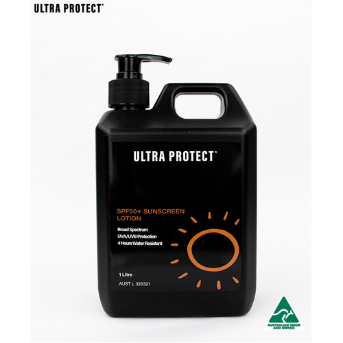 WORKWEAR, SAFETY & CORPORATE CLOTHING SPECIALISTS  - Ultra Protect SPF50+ Sunscreen 1 Litre Pump