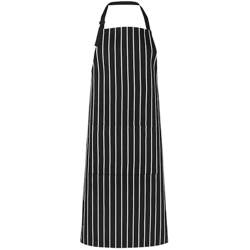 WORKWEAR, SAFETY & CORPORATE CLOTHING SPECIALISTS  - JB's Bib Striped Apron With Pocket