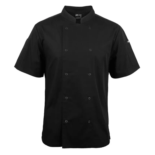 WORKWEAR, SAFETY & CORPORATE CLOTHING SPECIALISTS  - Jb'S S/S Snap Button Chefs Jacket