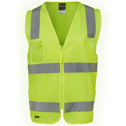 WORKWEAR, SAFETY & CORPORATE CLOTHING SPECIALISTS  - JB's HI VIS (D+N) ZIP SAFETY VEST 