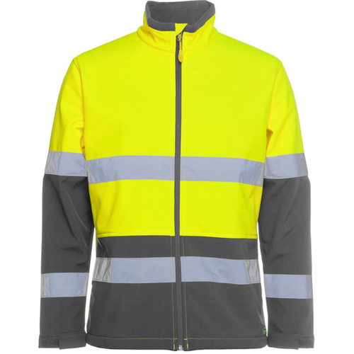 WORKWEAR, SAFETY & CORPORATE CLOTHING SPECIALISTS  - JB's Hi Vis D+N Water Resistant Softshell Jacket