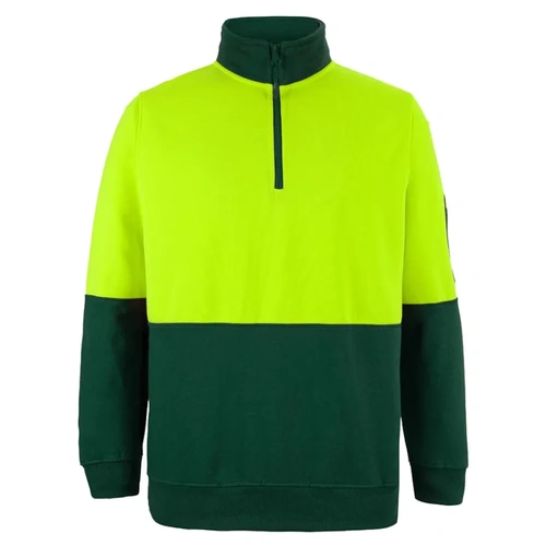 WORKWEAR, SAFETY & CORPORATE CLOTHING SPECIALISTS  - JB's Hi Vis 1/2 Zip Fleecy Sweat