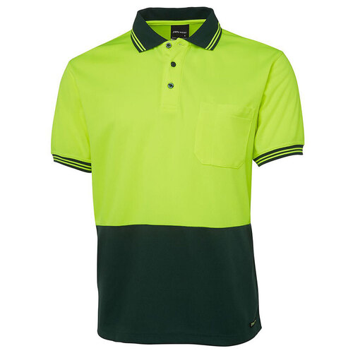 WORKWEAR, SAFETY & CORPORATE CLOTHING SPECIALISTS  - JB's Hi Vis Short Sleeve Traditional Polo