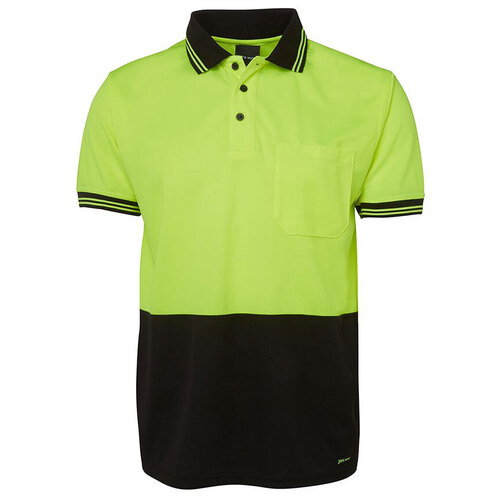 WORKWEAR, SAFETY & CORPORATE CLOTHING SPECIALISTS  - JB's Hi Vis Short Sleeve Traditional Polo