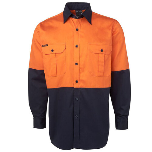 WORKWEAR, SAFETY & CORPORATE CLOTHING SPECIALISTS  - JB's Hi Vis Long Sleeve 190G Shirt