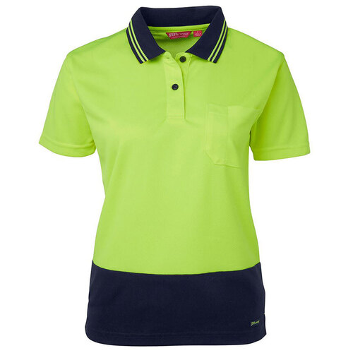 WORKWEAR, SAFETY & CORPORATE CLOTHING SPECIALISTS  - JB's Ladies Hi Vis Short Sleeve Comfort Polo