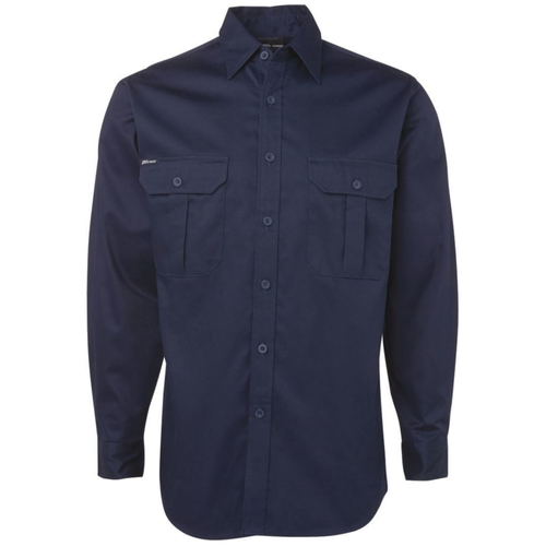 WORKWEAR, SAFETY & CORPORATE CLOTHING SPECIALISTS  - JB's Long Sleeve 190G Work Shirt