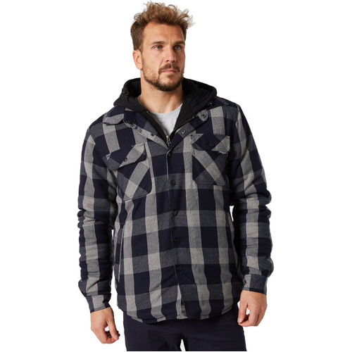WORKWEAR, SAFETY & CORPORATE CLOTHING SPECIALISTS  - QUILTED MENS FLANNEL JACKET