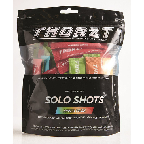 WORKWEAR, SAFETY & CORPORATE CLOTHING SPECIALISTS  - Solo Shot Sachet 3g  Solo Shots Packx 50pk, Mixed 5 Fruits