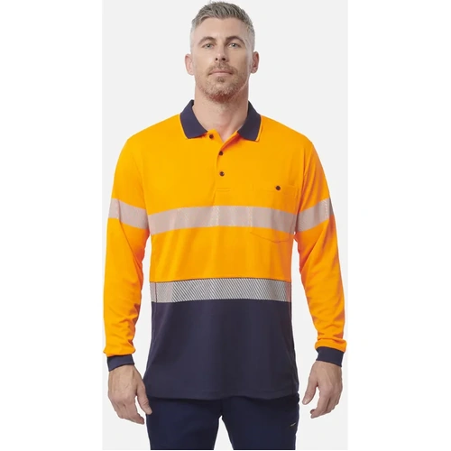 WORKWEAR, SAFETY & CORPORATE CLOTHING SPECIALISTS  - Workcool - Hyperfreeze Spliced Taped Polo - Long Sleeve
