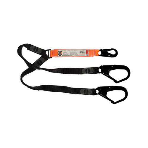 WORKWEAR, SAFETY & CORPORATE CLOTHING SPECIALISTS  - Elite Double Leg Elasticated Lanyard with Hardware SN & SD X2