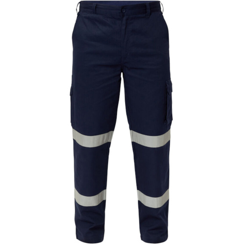 WORKWEAR, SAFETY & CORPORATE CLOTHING SPECIALISTS  - Reflective Mid Weight Cargo Cotton Drill Trouser