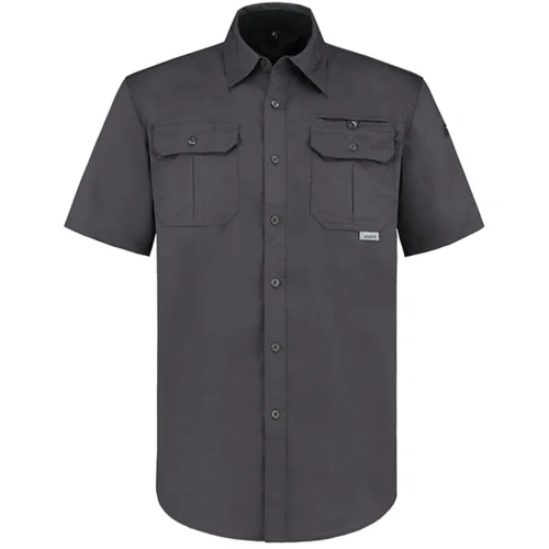 WORKWEAR, SAFETY & CORPORATE CLOTHING SPECIALISTS  - Sitemaster Short Sleeve Shirt-Charcoal-XS