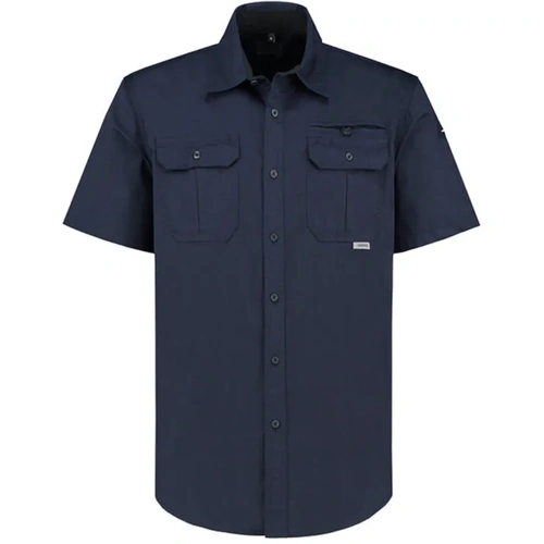 WORKWEAR, SAFETY & CORPORATE CLOTHING SPECIALISTS  - Sitemaster Short Sleeve Shirt-Navy-L