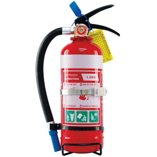 WORKWEAR, SAFETY & CORPORATE CLOTHING SPECIALISTS  - 1.5kg ABE Extinguisher c/w Vehicle Bracket