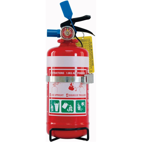 WORKWEAR, SAFETY & CORPORATE CLOTHING SPECIALISTS  - 1.0kg ABE Extinguisher c/w Vehicle Bracket (MOQ 6)
