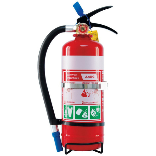 WORKWEAR, SAFETY & CORPORATE CLOTHING SPECIALISTS  - 2kg ABE Extinguisher c/w Vehicle Bracket