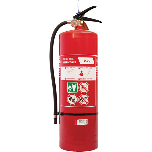 WORKWEAR, SAFETY & CORPORATE CLOTHING SPECIALISTS  - 9.0L Air Water Extinguisher c/w Wall Bracket