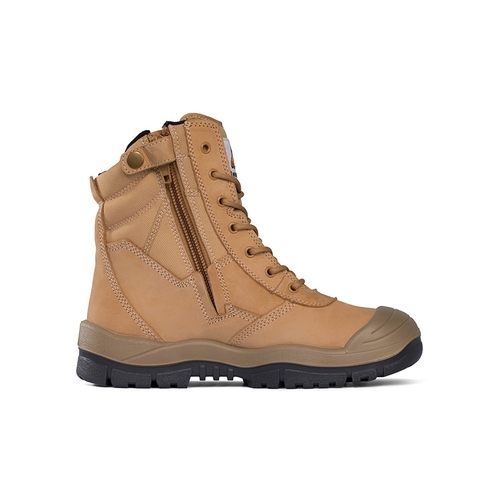 WORKWEAR, SAFETY & CORPORATE CLOTHING SPECIALISTS  - High Leg ZipSider Boot w/ Scuff Cap - Wheat