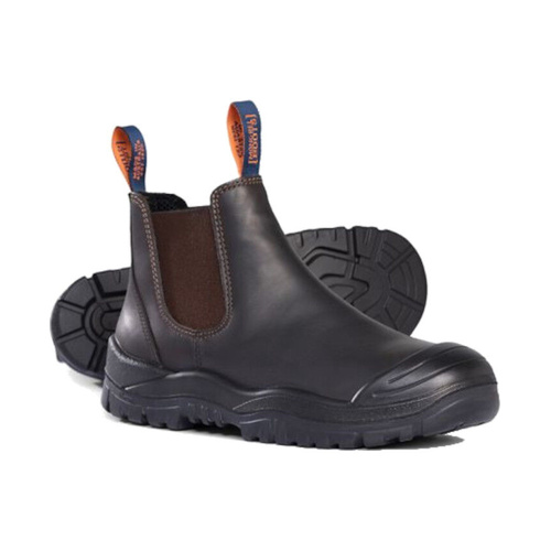 WORKWEAR, SAFETY & CORPORATE CLOTHING SPECIALISTS  - Claret Oil Kip Premium Elastic Sided Boot w/ Scuff Cap