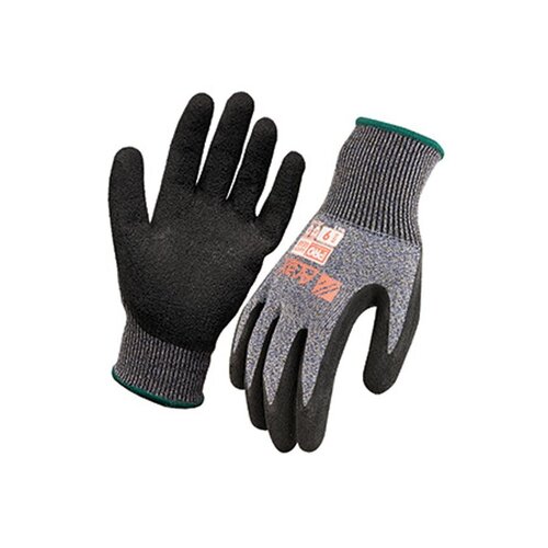 WORKWEAR, SAFETY & CORPORATE CLOTHING SPECIALISTS  - Arax Latex Crinkle Dip On 13G Liner Glove