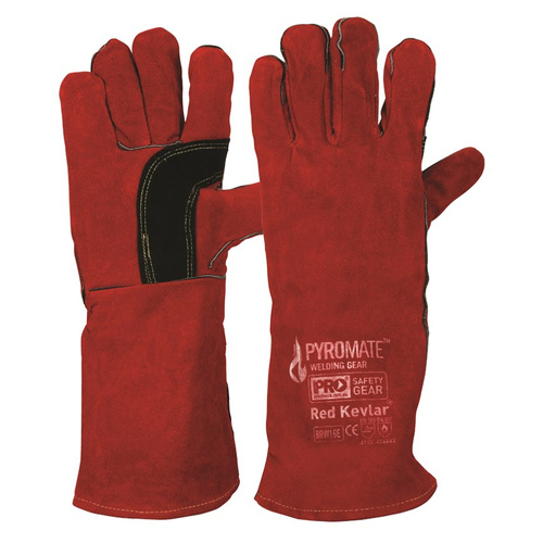 WORKWEAR, SAFETY & CORPORATE CLOTHING SPECIALISTS  - Pyromate Red Kevlar Welders Glove