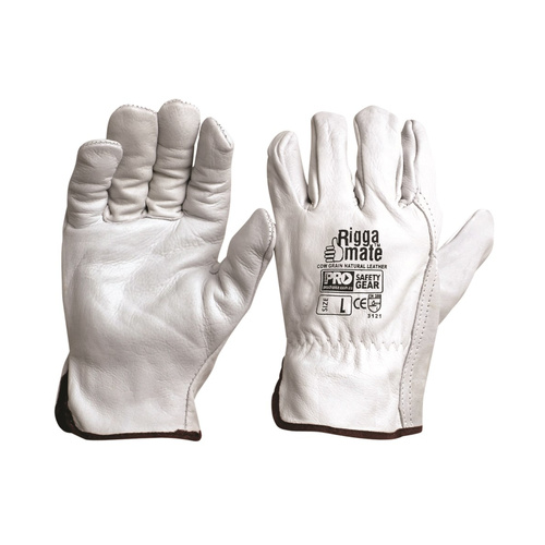 WORKWEAR, SAFETY & CORPORATE CLOTHING SPECIALISTS  - Riggamate Natural Cowgrain Gloves