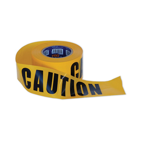 WORKWEAR, SAFETY & CORPORATE CLOTHING SPECIALISTS  - Barricade Tape - 100m x 75mm CAUTION Print