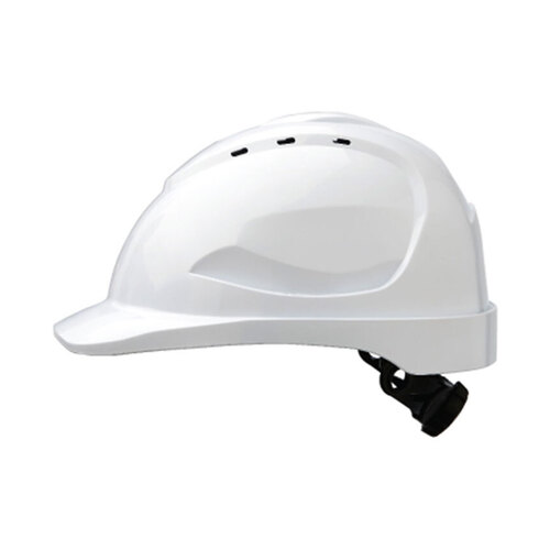 WORKWEAR, SAFETY & CORPORATE CLOTHING SPECIALISTS  - V9 Hard Hat Vented Ratchet Harness - White