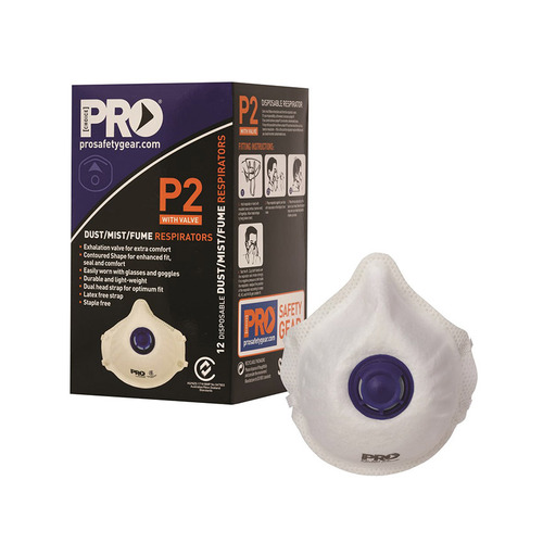 WORKWEAR, SAFETY & CORPORATE CLOTHING SPECIALISTS  - P2 with Valve Respirators - Box of 12