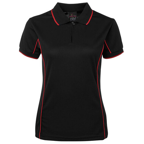 WORKWEAR, SAFETY & CORPORATE CLOTHING SPECIALISTS  - Podium Ladies Short Sleeve Piping Polo